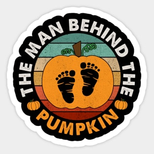 The Man Behind The Pumpkin Sticker